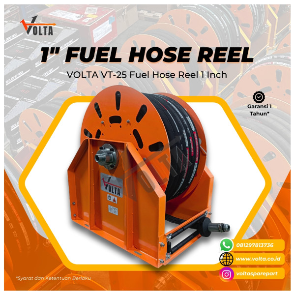 VOLTA VT25 FUEL HOSE REEL 1 INCH