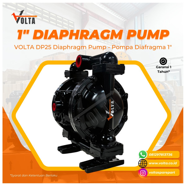 VOLTA DP25 PNEUMATIC DIAPHRAGM PUMP (POMPA DIAFRAGMA) 1 INCH